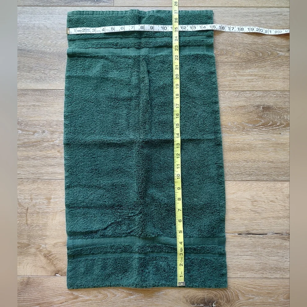 Ralph Lauren Vintage Green Hand Towels Set Of Three Egyptian Cotton NWOT